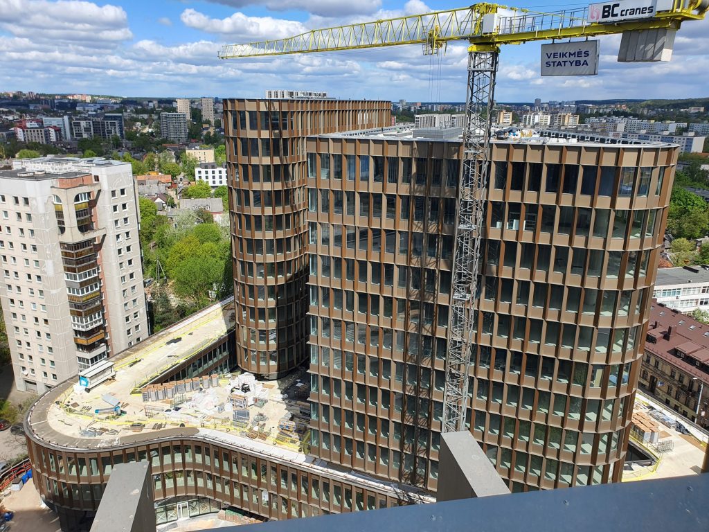 HERO (Lvivo g. 21) - Office center - construction photos