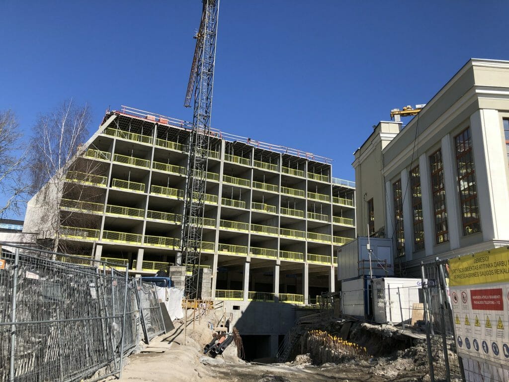 AMPÉRA (Rinktinės g. 2) - Daudzdzīvokļu nams, Biroju centrs - būvdarbu attēli