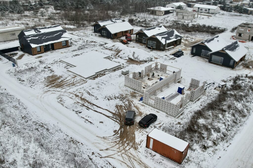 Fabriko g. namai (Fabriko g. 37, 37B, 37E, 37F, 37G,) - Row housing - construction photos