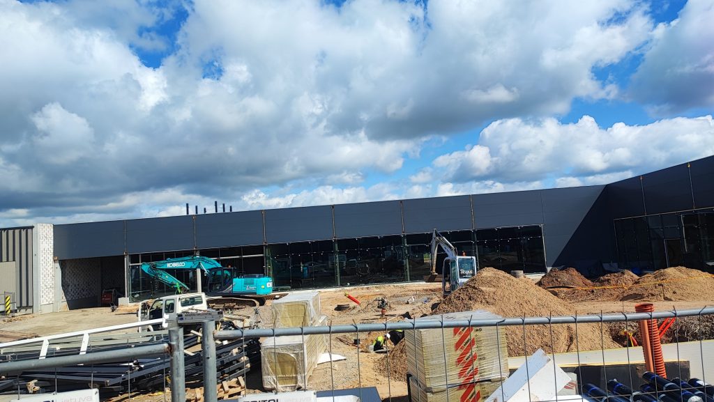 Dangeručio g. 2, 4 (Dangeručio g. 2, 4) - Shopping center - construction photos