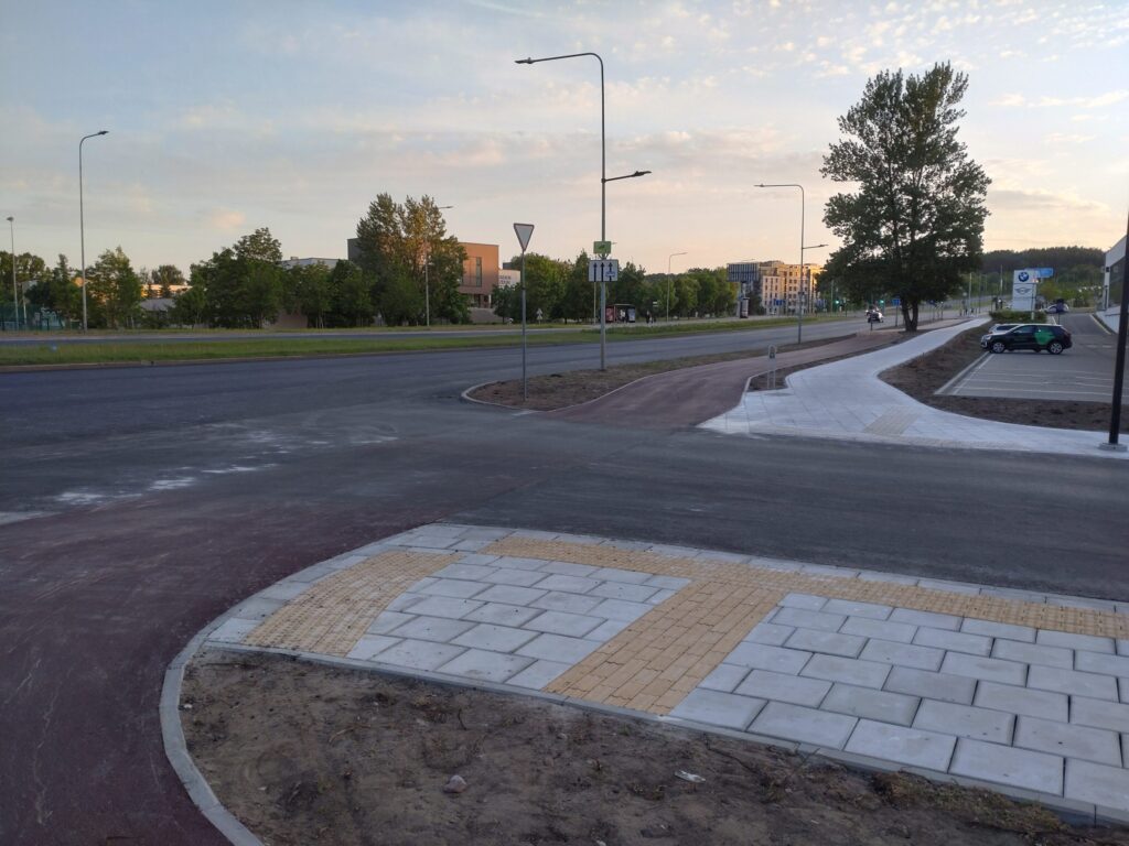 Dviračių tako atkarpa ties Ozo g. 12 (Ozo g.) - Bike path - construction photos
