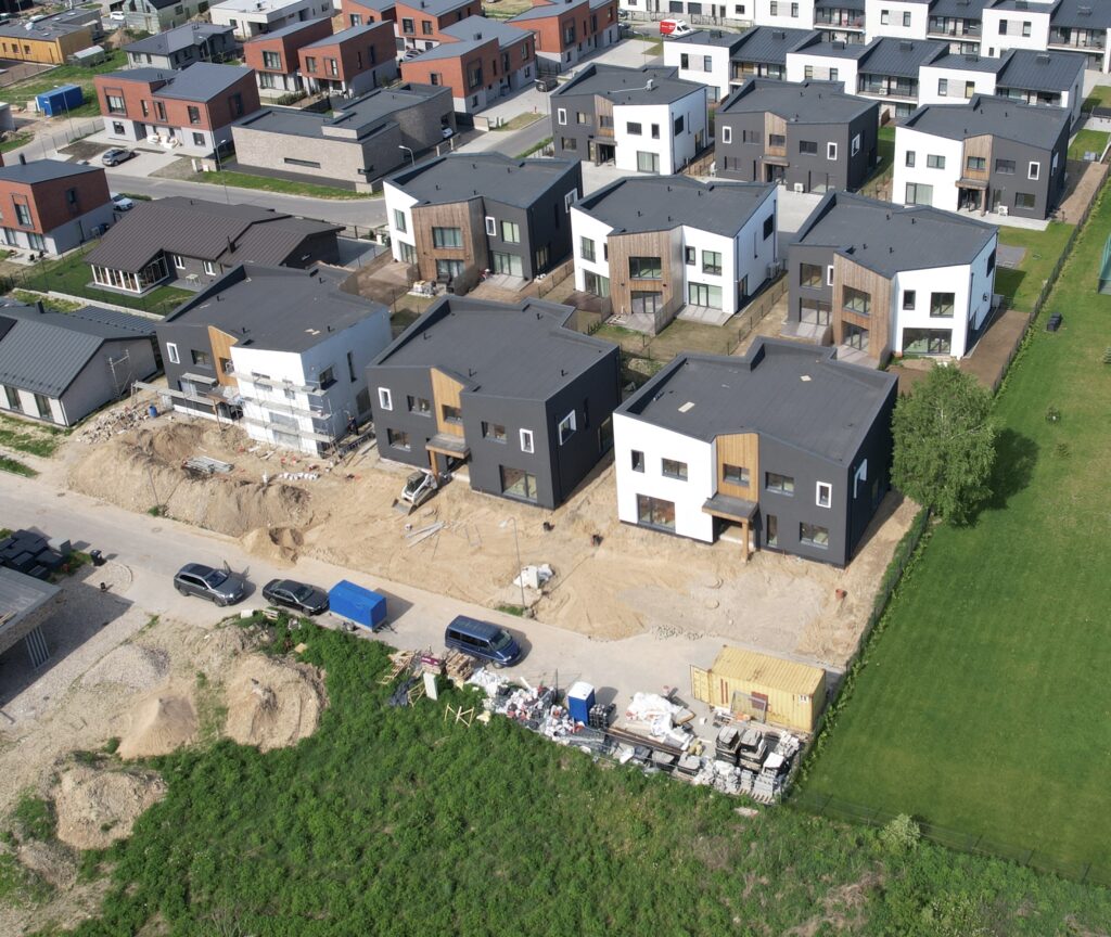 Kalnėnų TRIO 3 etapas (Albanų g. 36) - Row housing - construction photos