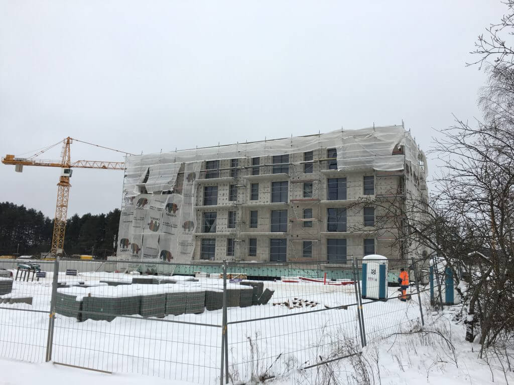 Lazdynėlių vingis 1-2 etapai (Lazdynėlių g. 38, 38A) - Multi apartment - construction photos