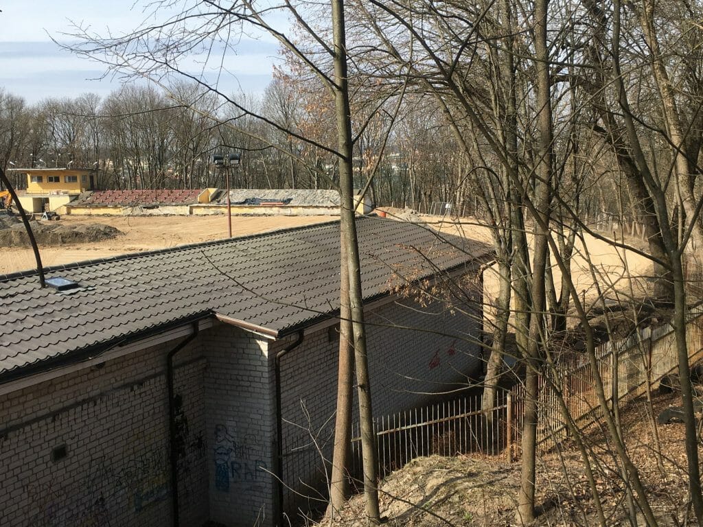 Kalnų parko stadionas (T. Kosciuškos g. 7) - Sports field or court - construction photos