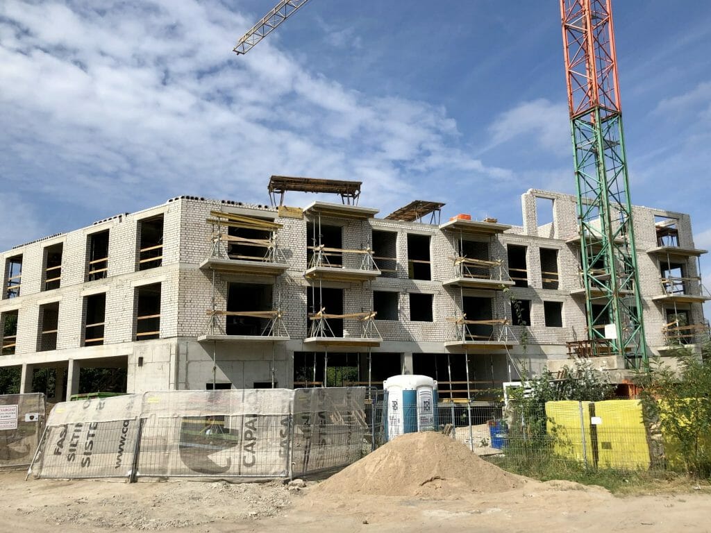 Šnipiškių perspektyvos (Šatrijos g. 1) - Multi apartment - construction photos