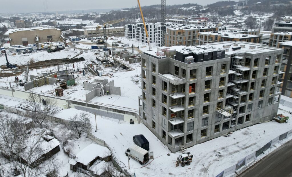 Vilnelės skverai 2 etapas (Manufaktūrų g. 7) - Multi apartment - construction photos