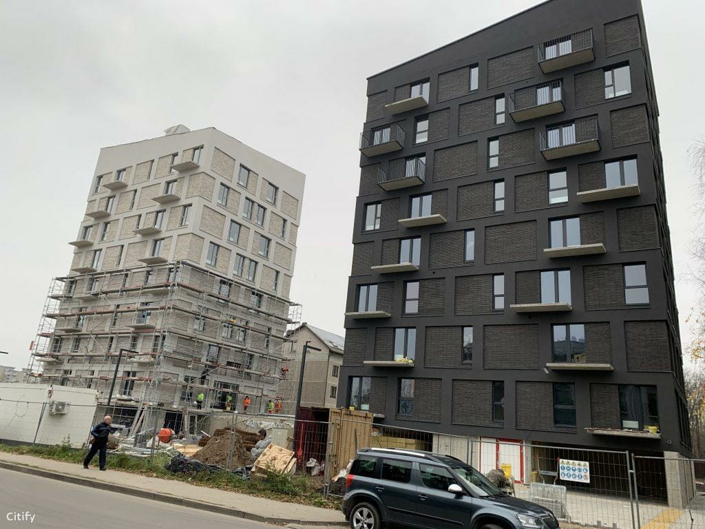 Naujakurių namai (Naujakurių g. 94) - Multi apartment - construction photos