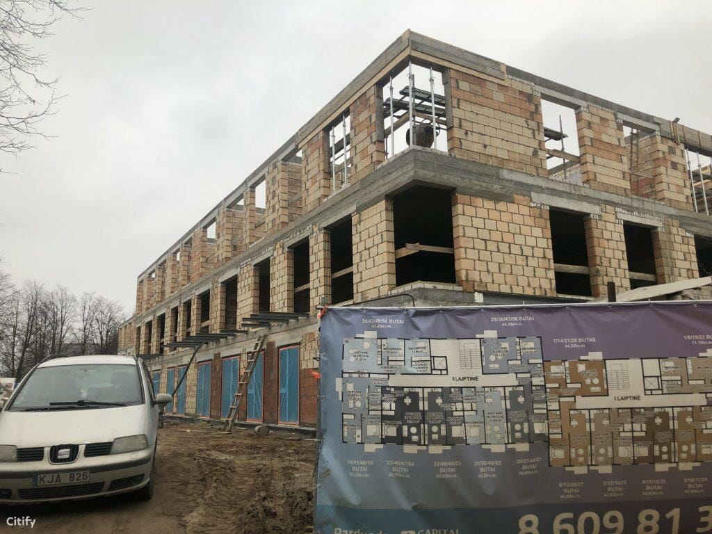 Gintaro apartamentai (V. Krėvės pr. 112A) - Multi apartment - construction photos