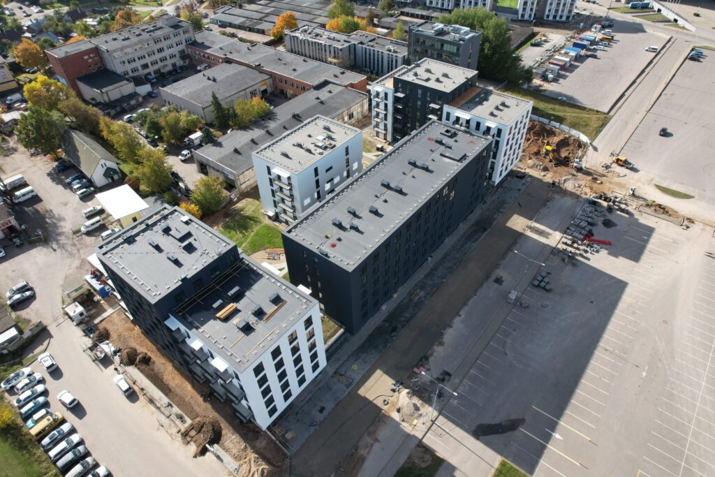 Ozo gama (Kalvarijų g. 204B) - Viešbutis, Daugiabutis - statybų nuotraukos