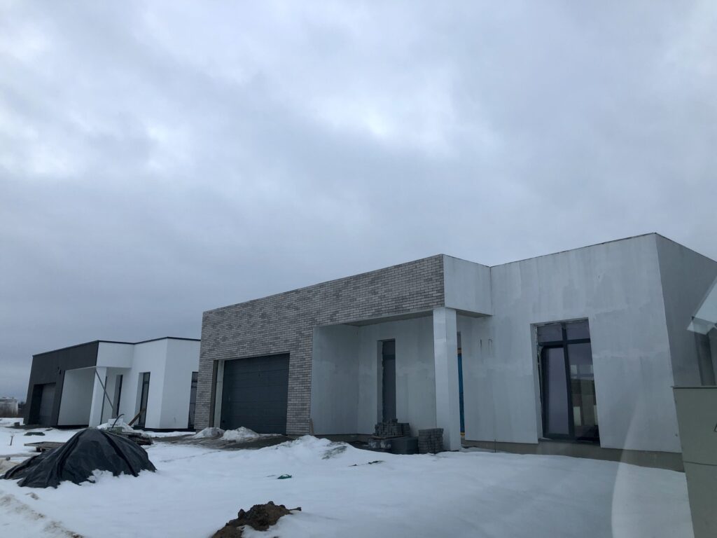 Moluvėnų g. 2, 4, 6, 8, 26, 28, 30, 32, Rykantų g. 7, 9 (Moluvėnų g. 2, 4, 6, 8, 26, 28, 30, 32, Rykantų g. 1, 3, 7, 9) - Private house community - construction photos