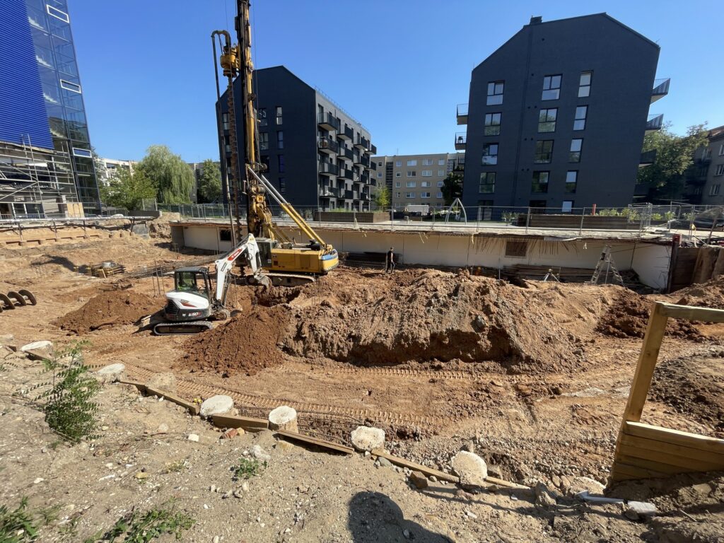 Skvero namai 2 etapas (T. Ševčenkos g. 25) - Hotel, Multi apartment - construction photos