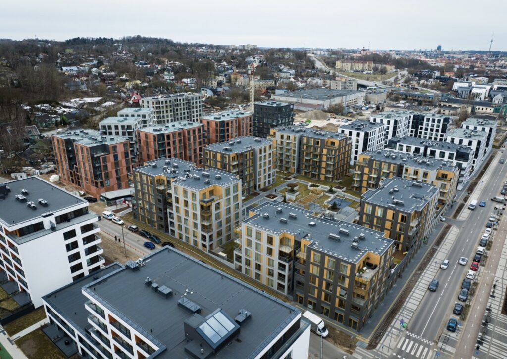 Vilnelės skverai 2 etapas (Manufaktūrų g. 7) - Multi apartment - construction photos