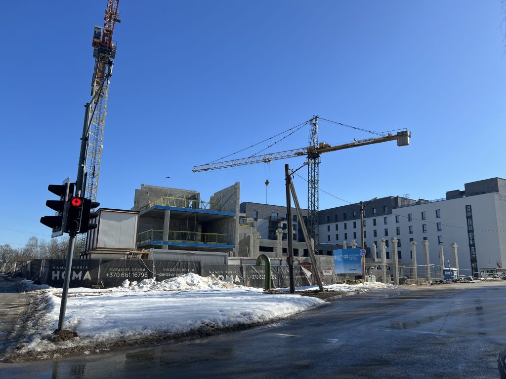 Paukščių takas 2 etapas (Ozo g. 41) - Multi apartment, Office center - construction photos