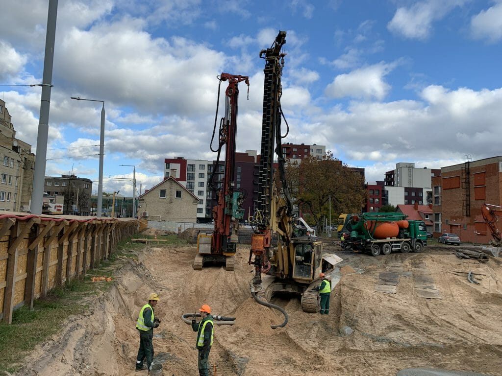 K22 (Kauno g. 22) - Office center - construction photos