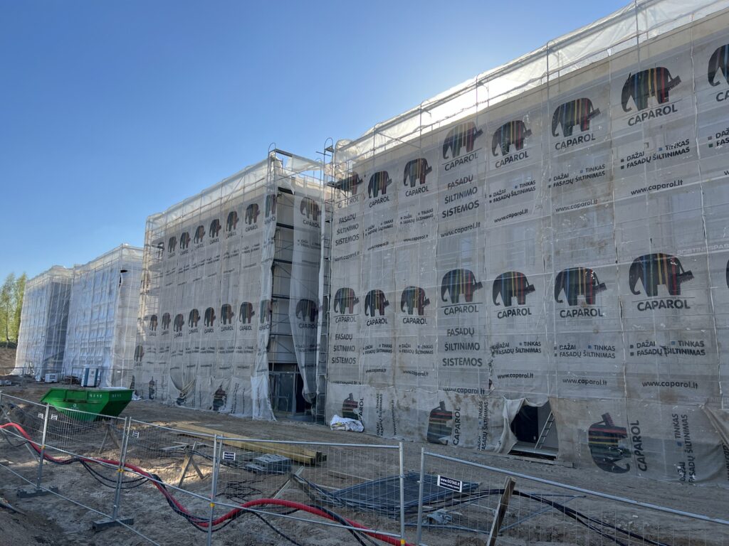 Vyšnios 1 etapas (Karaliaučiaus g. 25, 27) - Multi apartment - construction photos