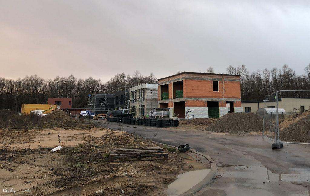 Kamšos namai (Šilo g. 48) - Row housing - construction photos