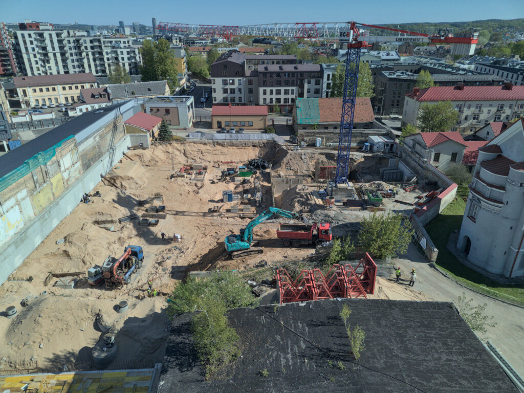 Stepono sodas (A, B, C, D) 1 etapas (Panerių g. 12) - Multi apartment - construction photos