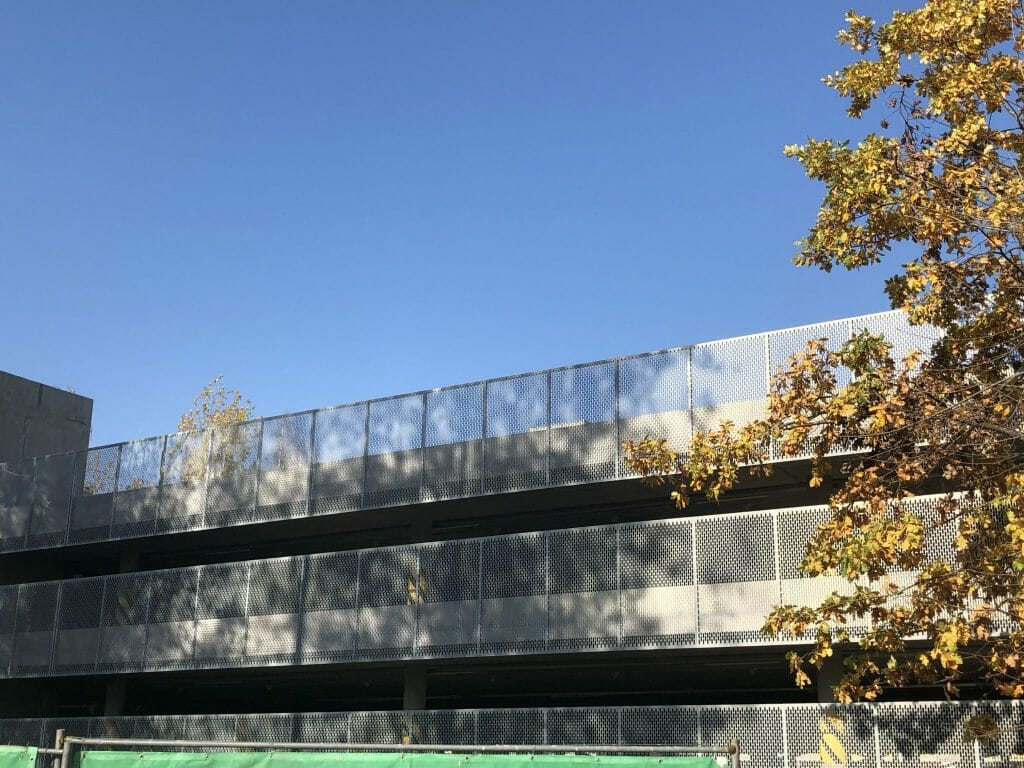 Daugiaaukštis parkingas Santariškių g. 1 (P11) (Santariškių g. 1) - Parking facility - construction photos