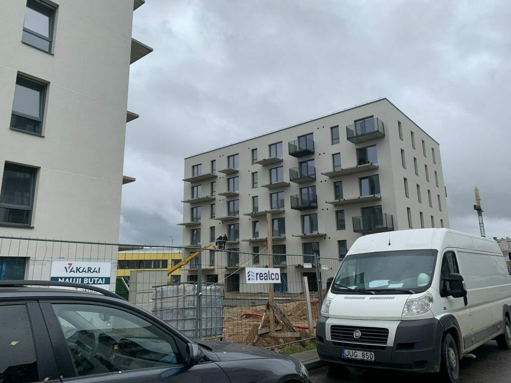 7 vakarai (Budiniškių g. 6, 8) - Multi apartment - construction photos