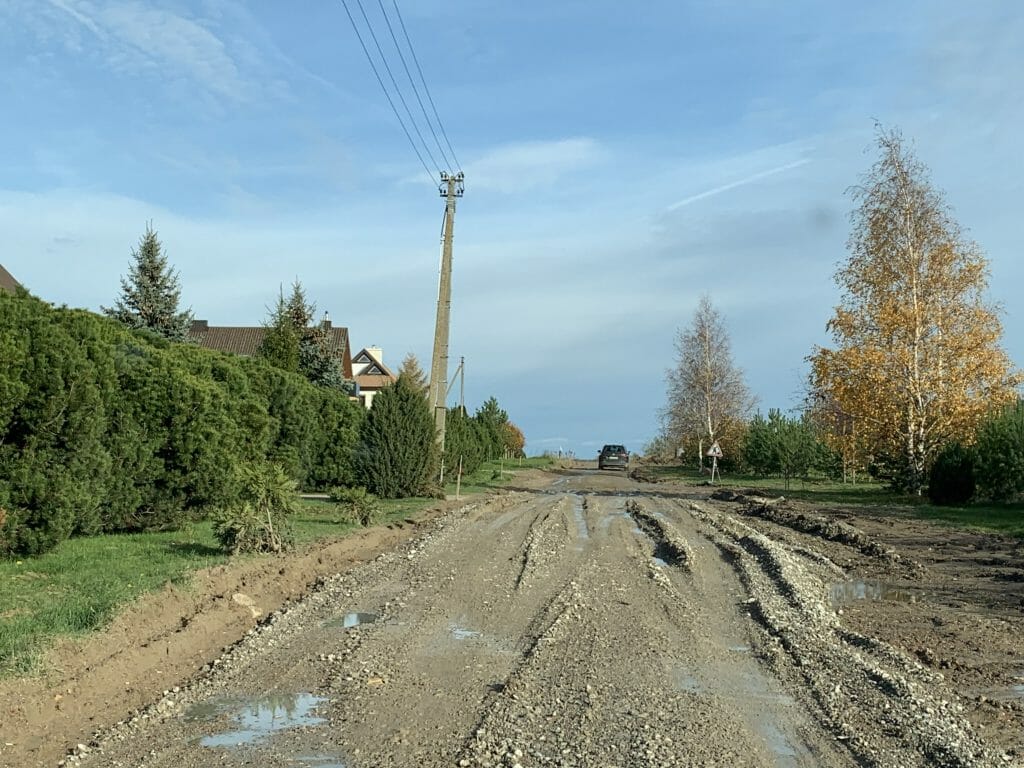 Tauralaukio gyvenvietės gatvės (Vėjo g., Virkučių g., Uosių g., Žvaigždžių g., Vaivorykštės g., Griaustinio g., Lietaus g., Slengių g., Arimų g., Akmenų g., Debesų g., Smėlio g.) - Street - construction photos