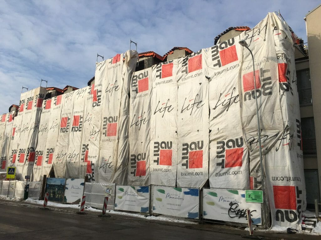 Vilniaus monmartras (Polocko g. 26) - Daudzdzīvokļu nams - būvdarbu attēli