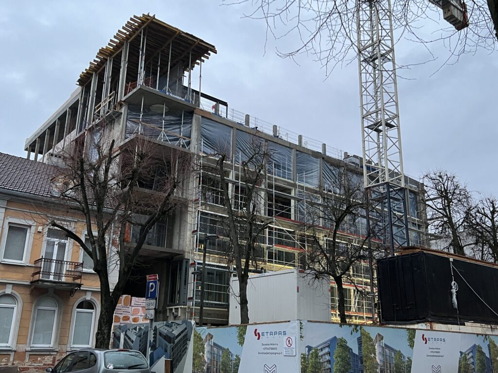 Alėja 18 (Laisvės al. 18) - Multi apartment - construction photos