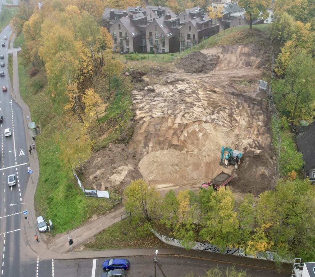 Užupio personos (Filaretų g. 25) - Multi apartment - construction photos