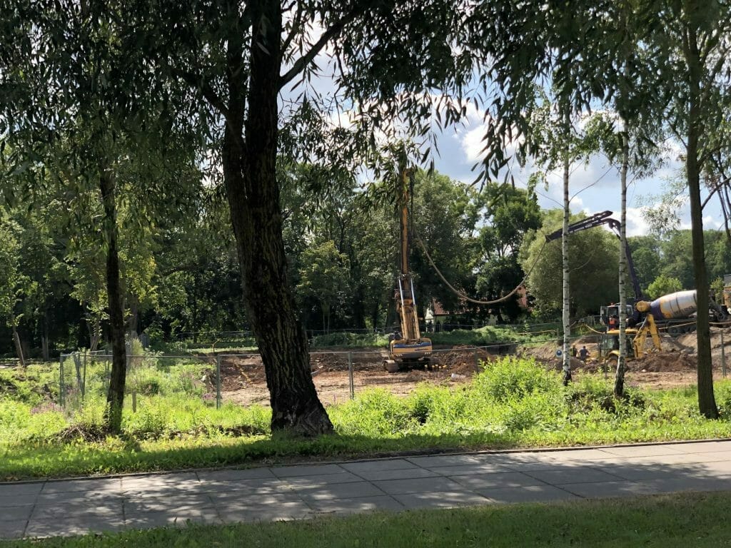 Europos sodas 1 etapas (Europos pr. 4) - Multi apartment - construction photos