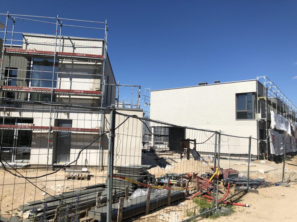 Bitėnų oazė 3 etapas (Bitėnų g. 3H) - Row housing - construction photos