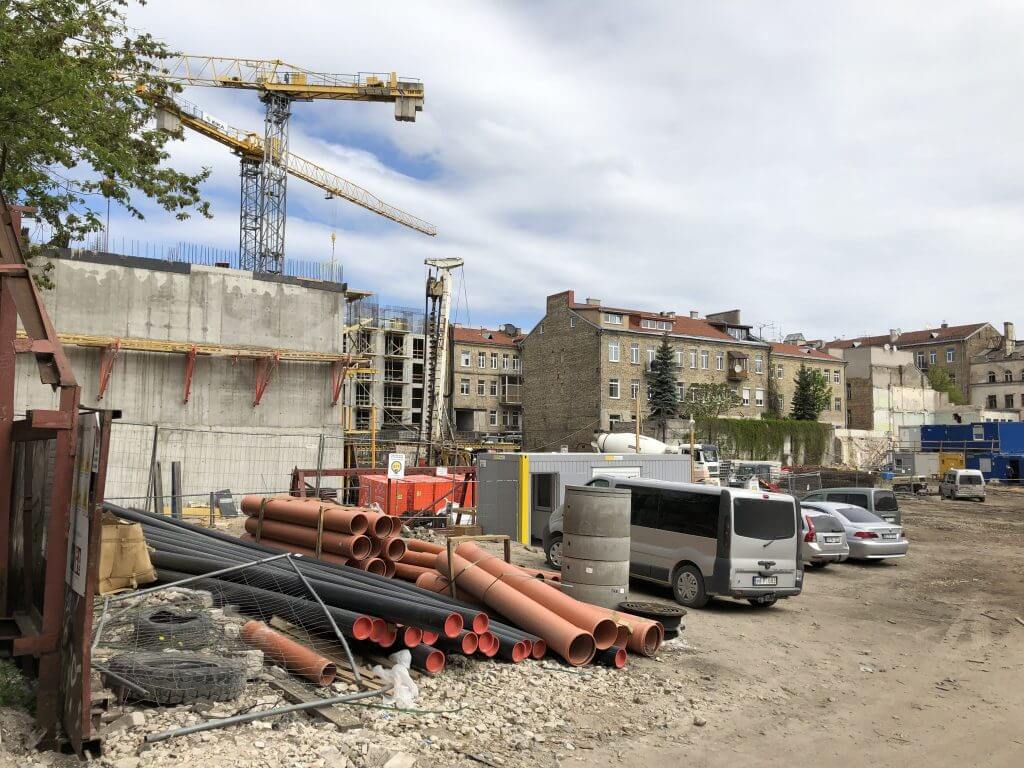 Baltas lapas Mindaugo 1 etapas (Aguonų g. 17) - Multi apartment - construction photos