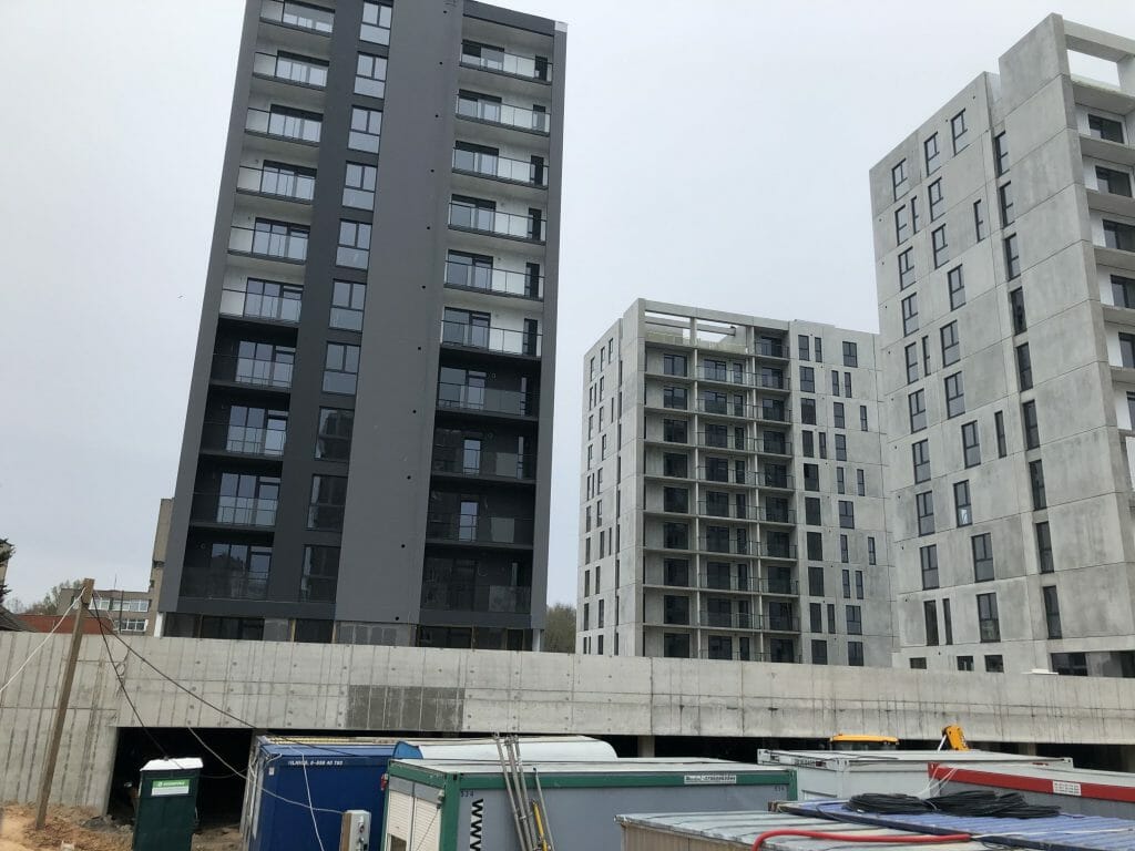 Viršuliškių stogai (Viršuliškių g. 38) - Multi apartment - construction photos