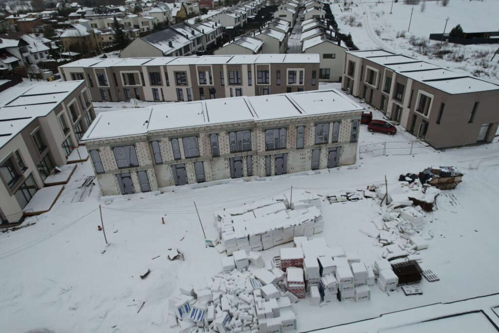 Suburbija (V. Smakausko g. 47) - Row housing - construction photos