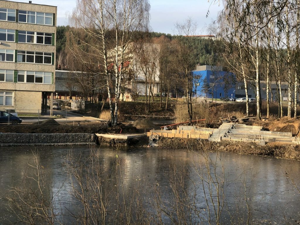Neries senvagės slėnis (Linkmenų g.) - Bike path, Park - construction photos