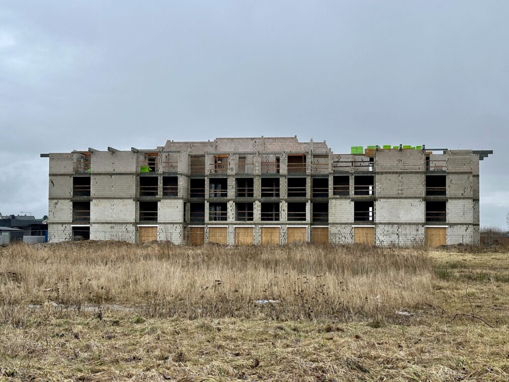 Vakaro alėja (Pavasario g. 6) - Daudzdzīvokļu nams - būvdarbu attēli