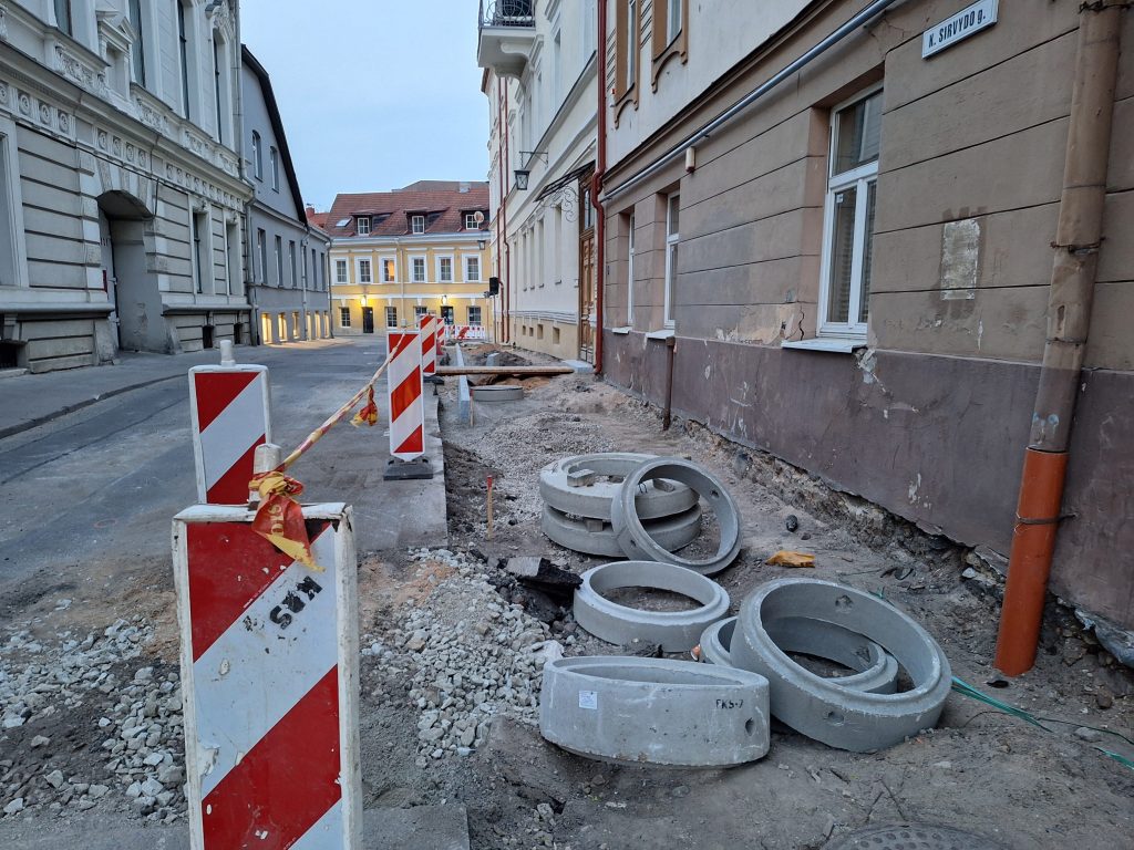 Tilto g., Ž. Liauksmino g. remontas 2 etapas (Tilto g., Ž. Liauksmino g.) - Street - construction photos