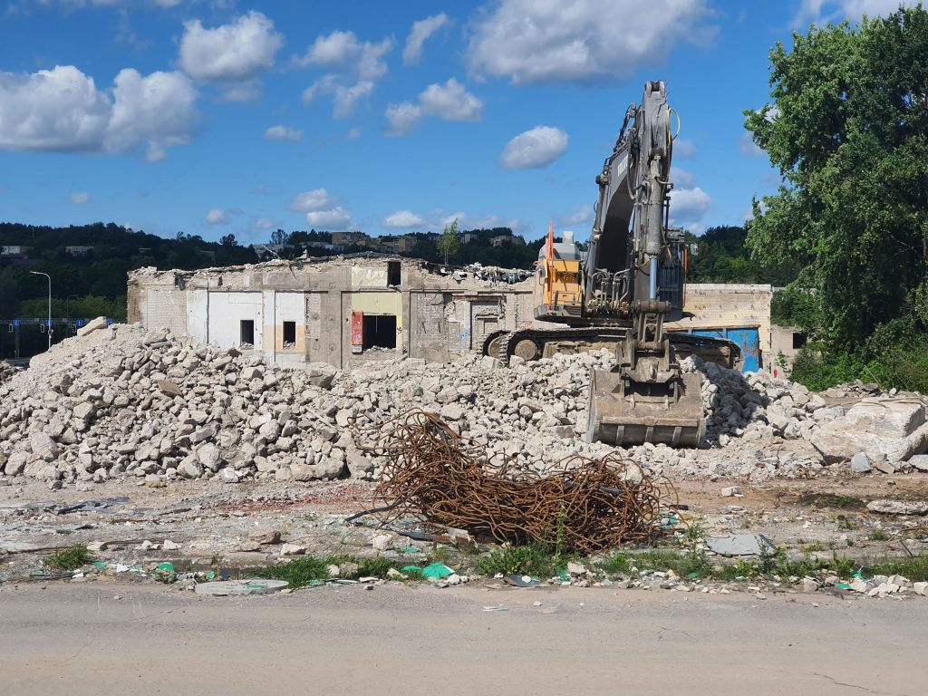 Remarco 1 etapas (Drujos g. 2) - Food store, Office center - construction photos