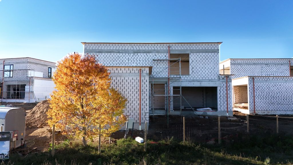 HALSO (Lukšinės g. 26, 28, 32, 34, Ašmenėlės g. 44) - Private house community - construction photos