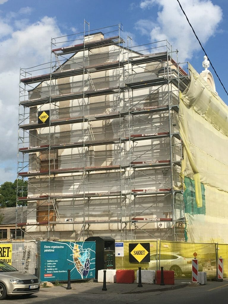 Radvilų rūmų pietų korpuso ir rytų paviljono atkūrimas (Vilniaus g. 24) - Museum - construction photos