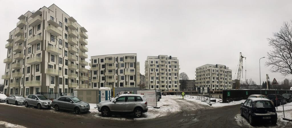 Namų pynės (Tuskulėnų g. 33) - Multi apartment - construction photos