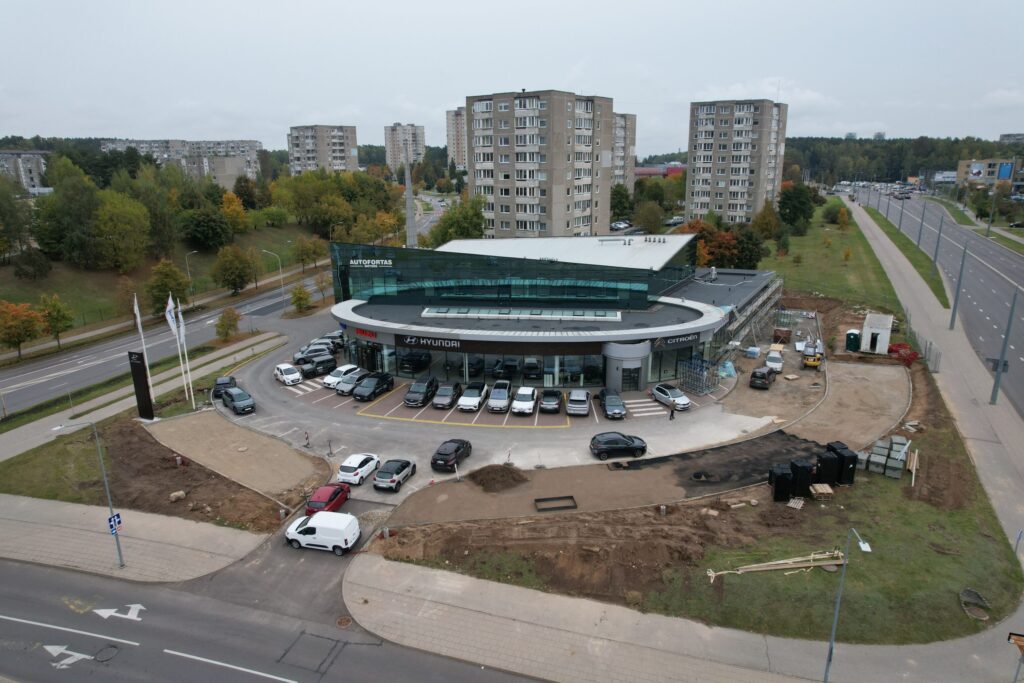 P. Žadeikos g. 1B (P. Žadeikos g. 1B) - Shopping center - construction photos