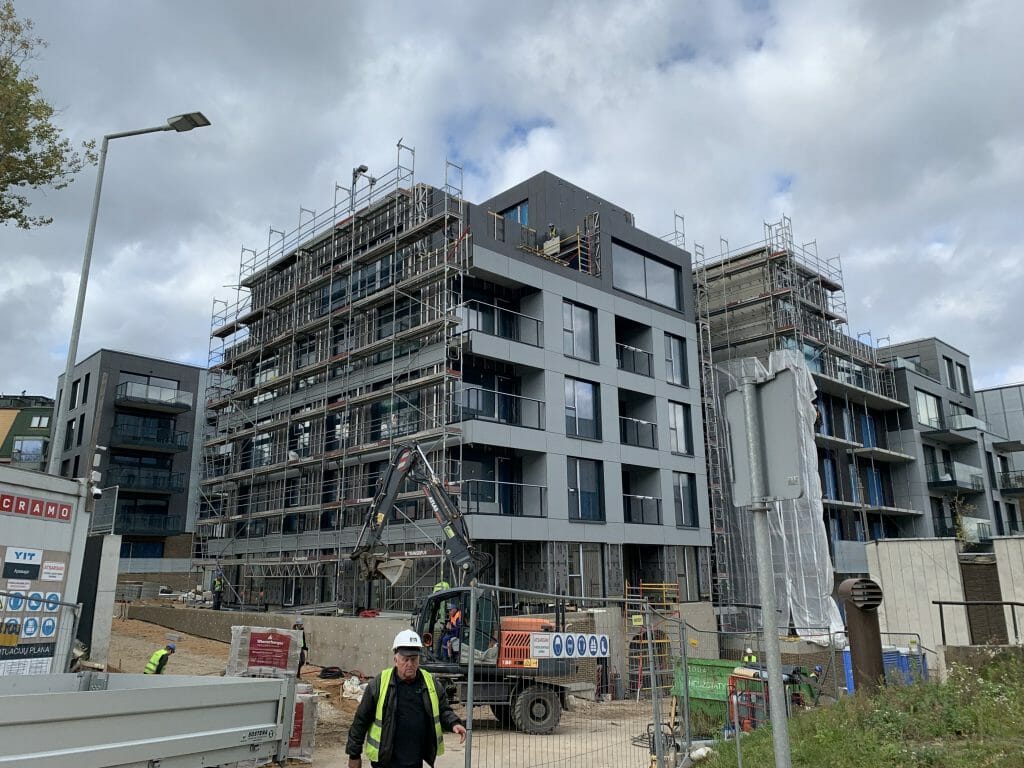 Matau Vilnių 3 etapas (Aludarių g. 9, 11) - Multi apartment - construction photos