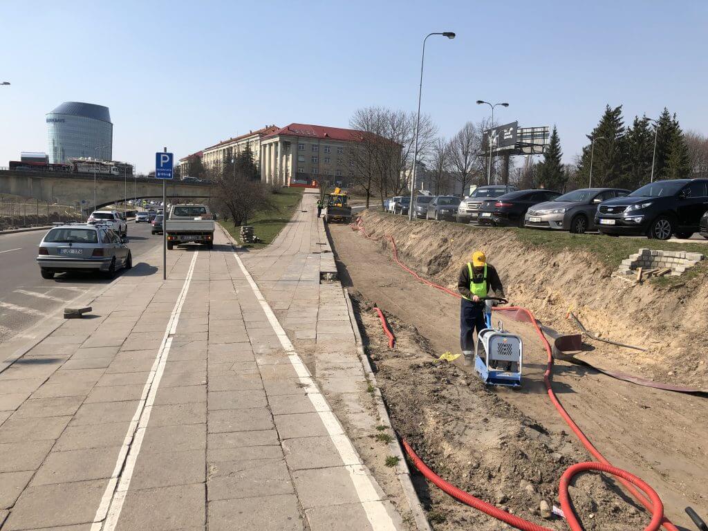 Neries senvagės slėnis (Linkmenų g.) - Bike path, Park - construction photos