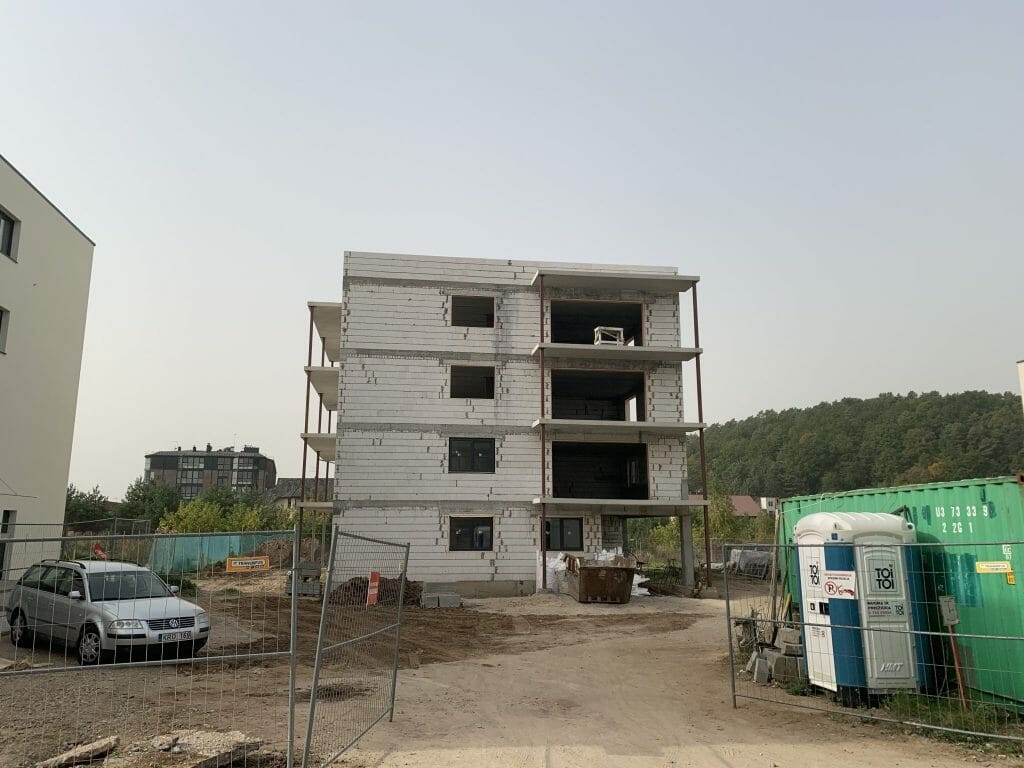 Lampėdžio takas 1 etapas (Įkalnės aklg.) - Multi apartment - construction photos