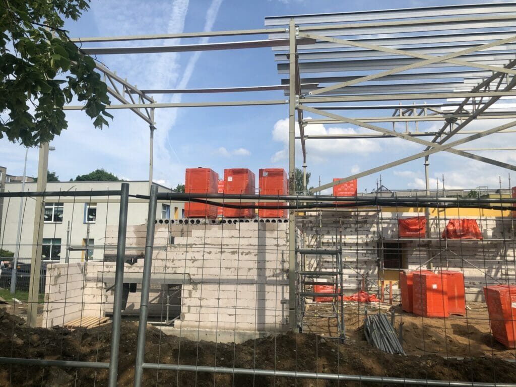 Vilijos darželio sporto salė (Taikos g. 15) - Sports arena - construction photos