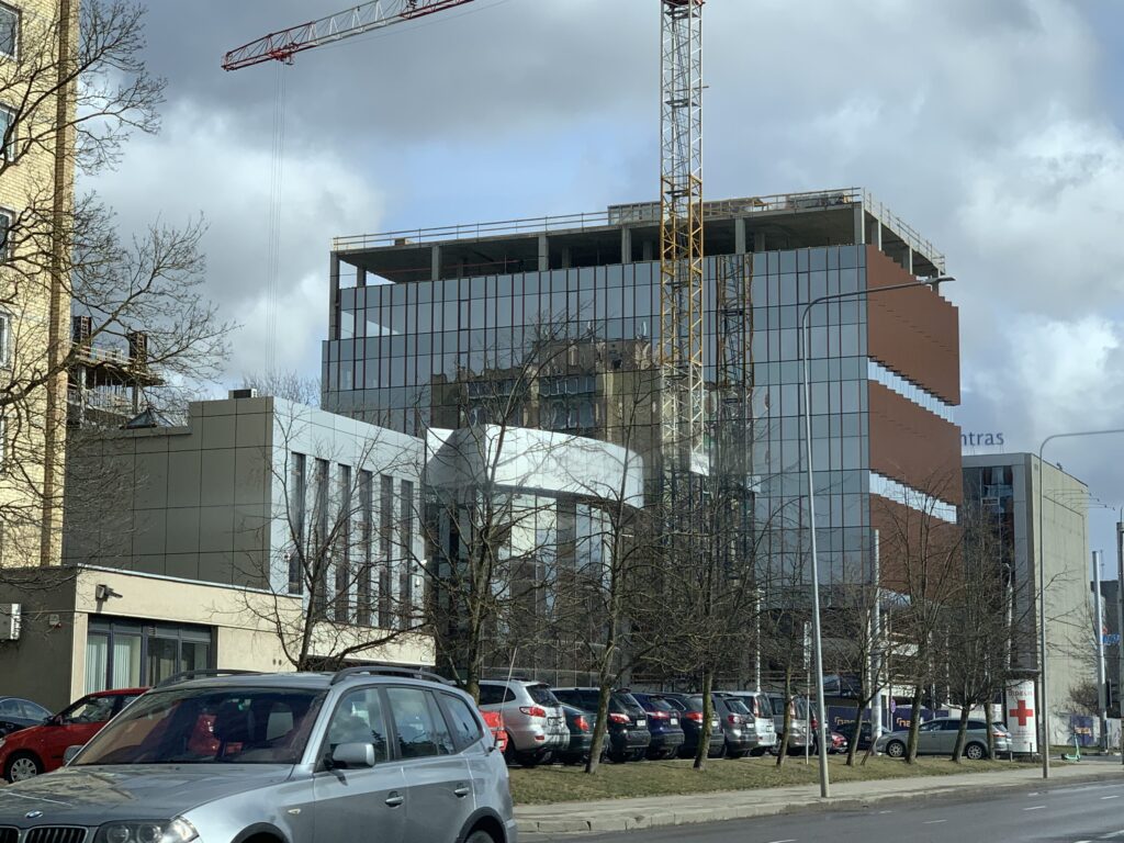 S28 (Savanorių pr. 28) - Office center - construction photos