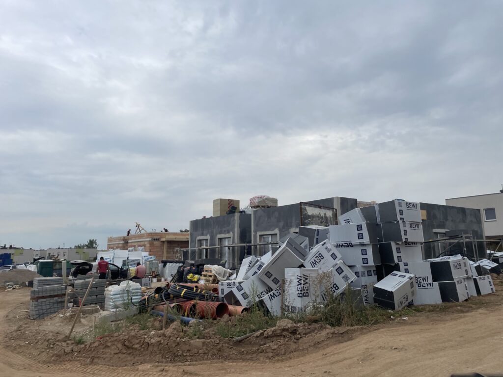 Riedulių namai (Riedulių g. 2, 4, 6, 8, 10) - Row housing - construction photos