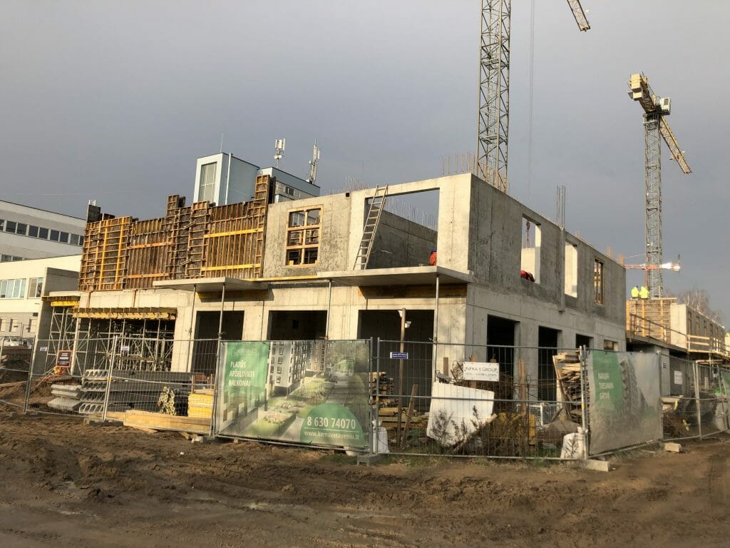 Kernavės aveniu (Kernavės g. 4) - Multi apartment - construction photos