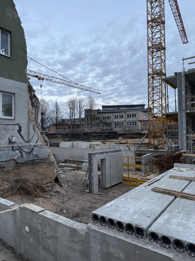 Naujamiesčio trio (Panerių g. 34) - Daudzdzīvokļu nams - būvdarbu attēli