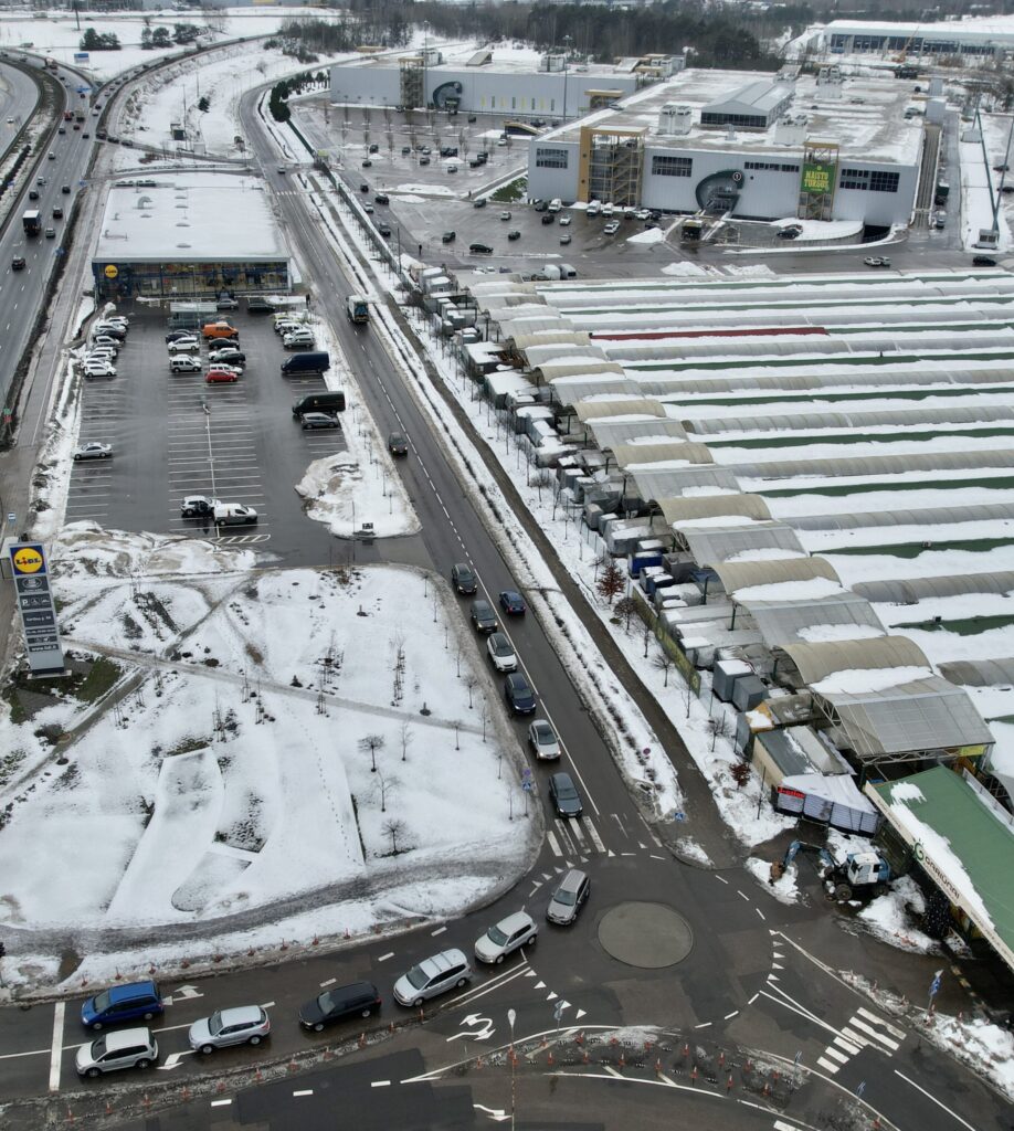 Paneriškių gatvės atkarpa iki Gariūnų g (Paneriškių g.) - Bike path, Street - construction photos