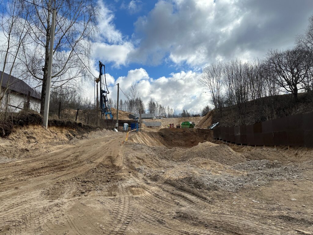 Nauji peizažai (Kaminkelio g. 23) - Multi apartment - construction photos